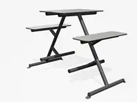 TABLE PIQUE-NIQUE HAUTE FOUR & MORE  - Coloris HPL Solid Cloud