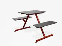 TABLE PIQUE-NIQUE FOUR & MORE - Coloris HPL Solid Anthracite