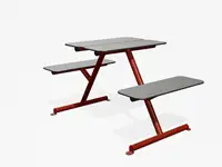 TABLE PIQUE-NIQUE FOUR & MORE - Coloris HPL Solid Gris