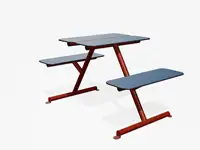 TABLE PIQUE-NIQUE FOUR & MORE - Coloris HPL Bleu foncé