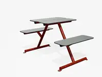 TABLE PIQUE-NIQUE FOUR & MORE - Coloris HPL Pétrole pâle