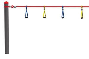 HUCK OCCITANIA : BOUCLES DE SUSPENSION pour poteaux acier - PARCOURS HAIGER, ref 4591-14