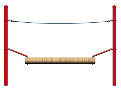 HUCK OCCITANIA : POUTRE OSCILLANTE pour poteaux acier - PARCOURS DILLENBURG, ref 4591-60-9