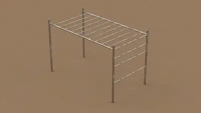 BODY ART by PRO URBA : Agrès STREET WORKOUT : échelle inversée., ref BA04**