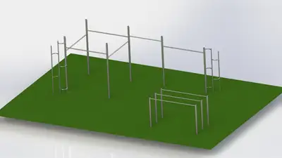 BODY ART by PRO URBA : Parcours de Street Workout BODY ART, taille XS, ref BAPARCXS**