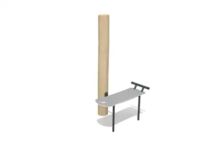 AGRÈS FITNESS PLANCHE ABDOMINAUX ROBINIA