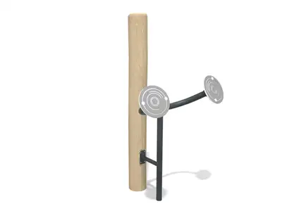 BUGLO PLAY : AGRÈS FITNESS DOUBLE DISQUE ROBINIA, ref BU-7811-4-12III24-1A