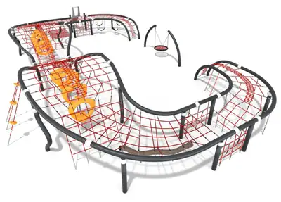 BUGLO PLAY : STRUCTURE DE JEUX À GRIMPER ORGANIQ, ref BU-9309-4-23VII24-1L