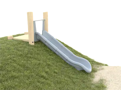 BUGLO PLAY : TOBOGGAN DE BUTTE DROIT ROBINIA (1,20), ref BU-8159_SMOP_H120