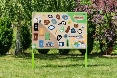 TABLEAU ÉDUCATIF SIMPLE - Apprendre à trier les déchets