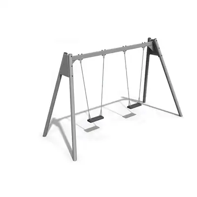 ELVERDAL : BALANÇOIRE DOUBLE 2,10m - acier, ref ORG1001DY
