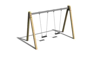 ELVERDAL : BALANÇOIRE DOUBLE 2,40m - robinier, ref ORG1002AY