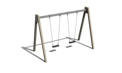 ELVERDAL : BALANÇOIRE DOUBLE 2,40m - chêne, ref ORG1002CY