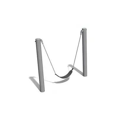 ELVERDAL : BALANÇOIRE SIMPLE 1,60m - acier, ref ORG1305DY