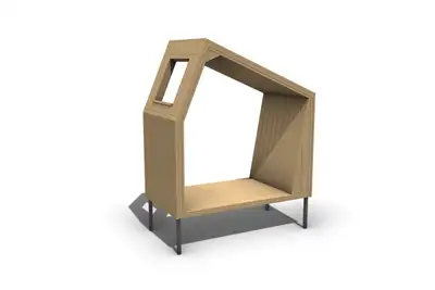 CABANE LUMINEUSE ASYMÉTRIQUE