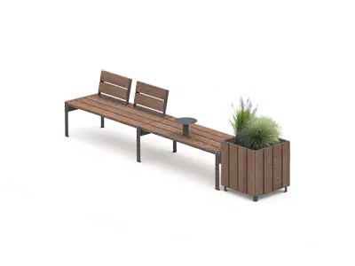 EXTERY : COMPOSITION JADA 20 - bois tropical, ref JSET20-T