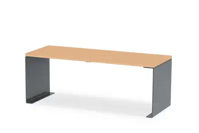 TABLE REIDI 2,00m - frêne rétifié