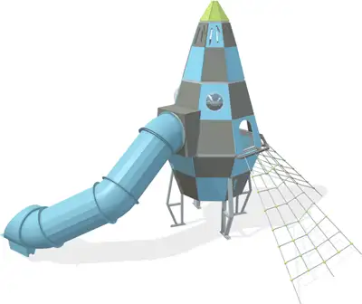 STRUCTURE DE JEU À GRIMPER NAVETTE SPATIALE