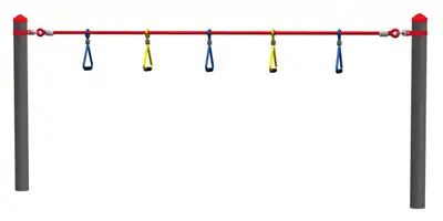 HUCK OCCITANIA : BOUCLES DE SUSPENSION pour poteaux robinier - PARCOURS HAIGER, ref 4591-14-R