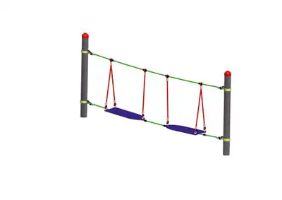 HUCK OCCITANIA : PARCOURS HAIGER - SURFER - pour poteaux acier, ref 4591-15