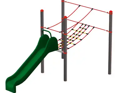 HUCK OCCITANIA : TOBOGGAN pour poteaux acier - PARCOURS VARIO, ref 4591-30-10