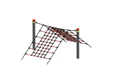 HUCK OCCITANIA : FILET A GRIMPER DOUBLE pour poteaux robinier - PARCOURS VARIO, ref 4591-30-19-R