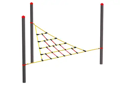 HUCK OCCITANIA : FILET TRIANGULAIRE pour poteaux robinier - PARCOURS VARIO, ref 4591-30-5-R