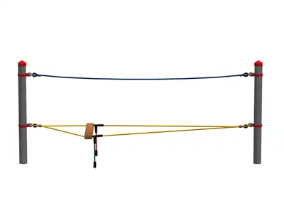 HUCK OCCITANIA : GRAND ECART pour poteaux robinier - PARCOURS HAIGER, ref 4591-4-R