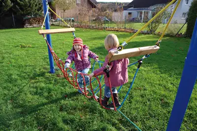 HUCK OCCITANIA : PONT EN MEANDRES pour poteaux robinier - FUN PARCOURS, ref 4960-2-R