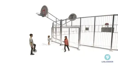IJSLANDER BV : ARENA - Panier de basket 3x3, ref 4008-O-02