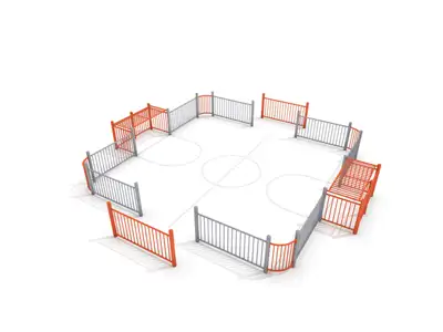 INTER-PLAY : ENCEINTE SPORTIVE FOOTBALL 2, ref BO-SR-002