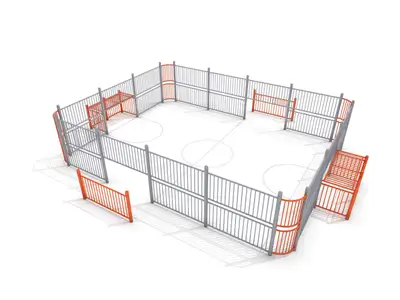 INTER-PLAY : ENCEINTE SPORTIVE FOOTBALL 3, ref BO-SR-003