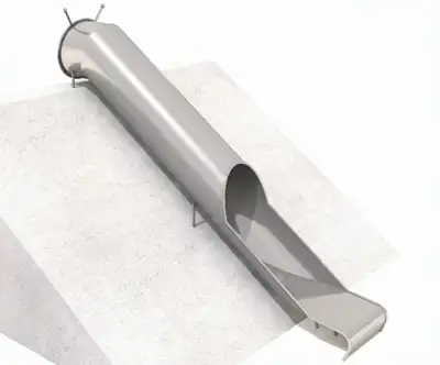 INTER-PLAY : TOBOGGAN DE BUTTE TUBO H2400 - version peinte, ref IS-MO-506_RAL