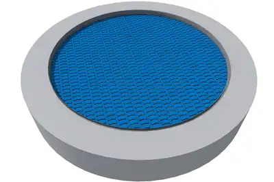 INTER-PLAY : TRAMPOLINE ROND RADO 225 - installation sol souple coulé, ref MA-SA-07-BK