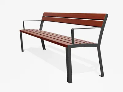 MIRAMONDO : BANC LA STRADA 195cm - avec accoudoirs, ref 1101.03