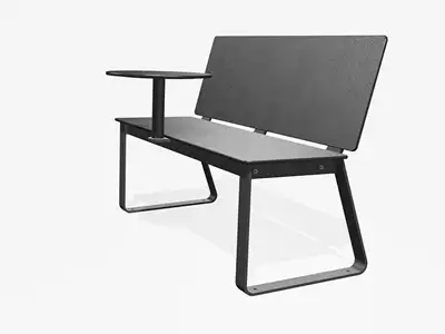MIRAMONDO : BANC BIBI 130cm - avec tablette, ref 1128.27
