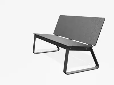 MIRAMONDO : BANC LOUNGE BIBI 130cm - sans accoudoirs, ref 1128.30