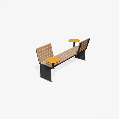 REVÊTEMENT D'ASSISE GO AVEC DOSSIER ADAPTÉ POUR TABLETTE - en bois