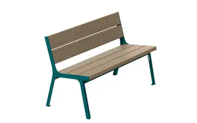 BANC CITÉ BOIS - 2 places