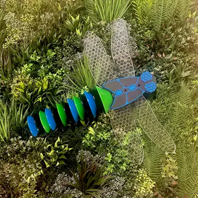 PERCUSSION PLAY : LIBELLULE MUSICALE - à sceller, ref DRAGONFLY/G