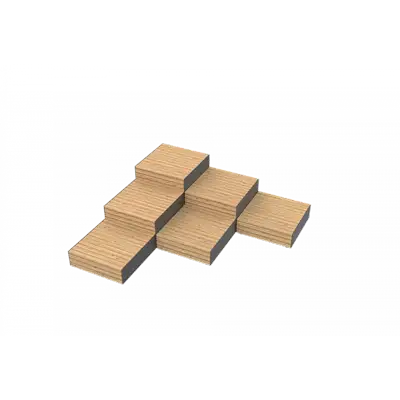 PLAYPARC : PARKLET PLAT-O-PARC 7 - module combiné assises, ref 1402606