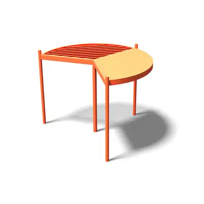 PRO URBA : PERGOLA URBAINE TIERS - modèle 2/3, ref PER_TIERS_2