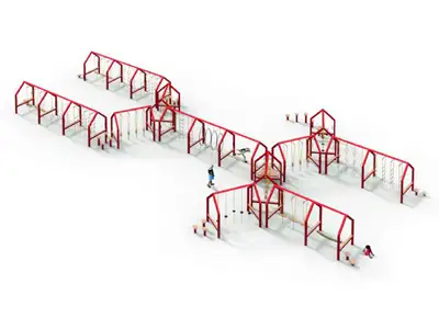 SPIELBAU GmbH : NINJA FRAME - PARCOURS DE JEUX CHALLENGE B, ref 0007939