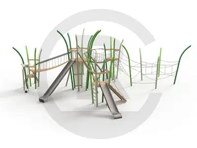 SPIELBAU GmbH : GRASART - STRUCTURE DE JEUX PAPILLON, ref 0008288