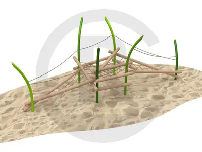 SPIELBAU GmbH : GRASART - STRUCTURE DE JEUX À GRIMPER SCARABÉE, ref 0008292