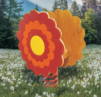 SPIELART : JEU SUR RESSORT FLEUR, ref P126