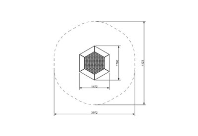 INTER-PLAY : TRAMPOLINE HEXAGONAL HEXO 1, ref MA-SA-61