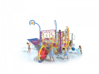 VORTEX : PLAYNUK - STRUCTURE n°3 - Splashpad, ref EPN-03SP