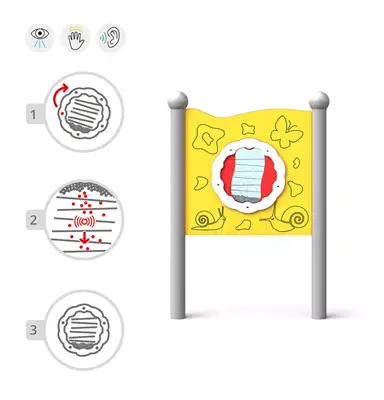 INTER-PLAY : PANNEAU LUDIQUE SENSORIEL SENSA 1, ref FR-IN-06