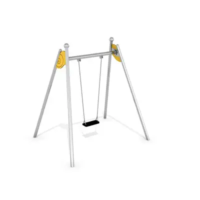 BALANÇOIRE FRAMO 1 - siège plat - acier inoxydable